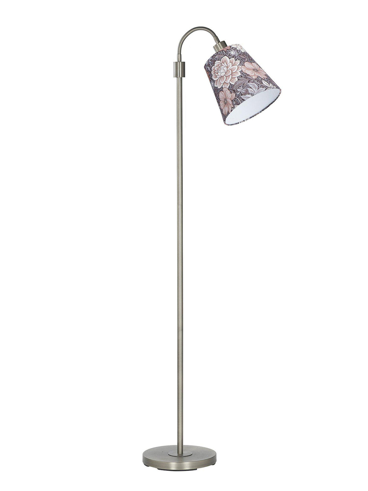 Anibe Lifestyle - Amy - Golvlampa Flex 1 Krom med Dahlia skärm 150cm