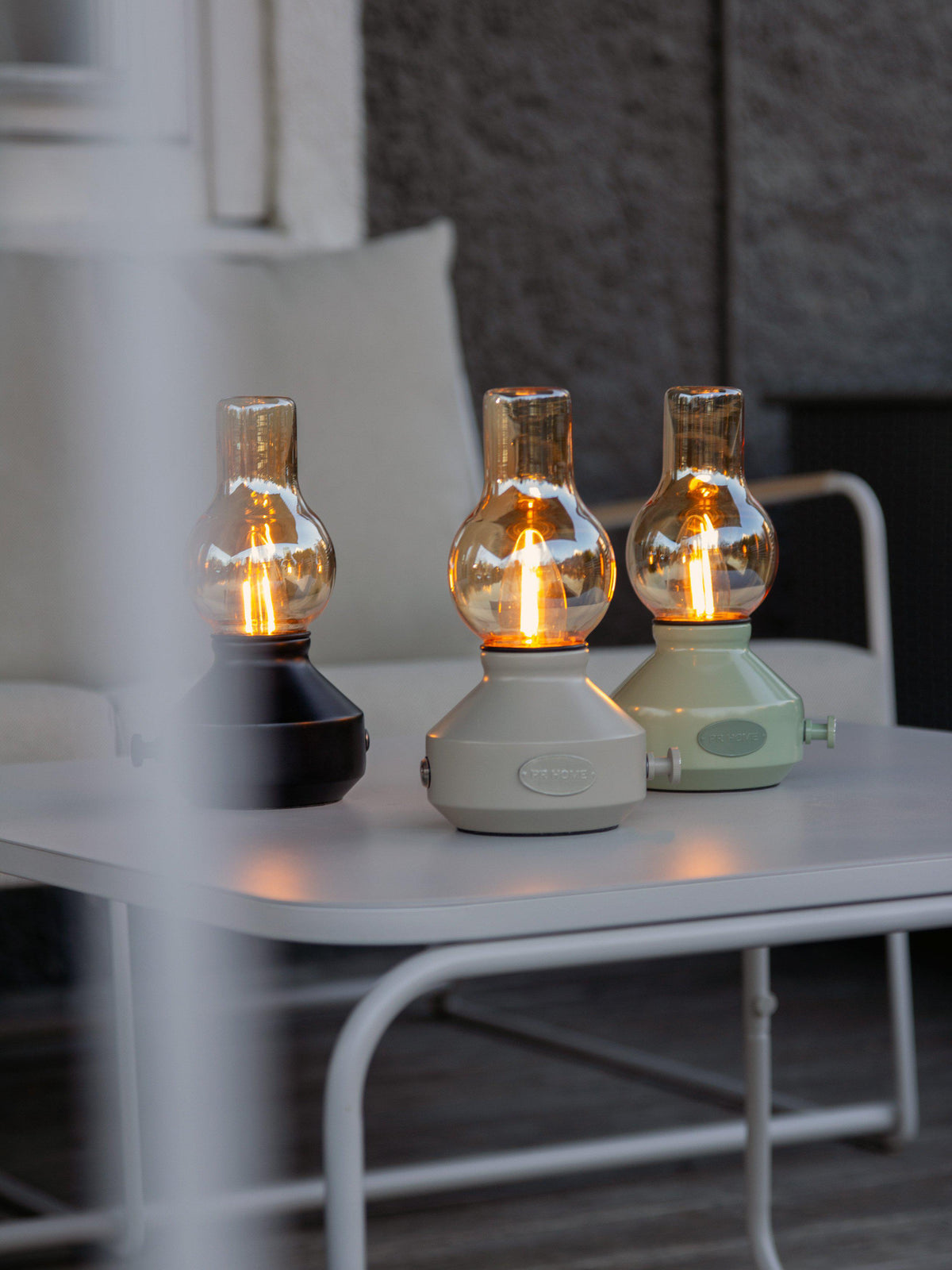 Anibe Lifestyle - Glimt Bordslampa Svart/Amber IP44 21cm