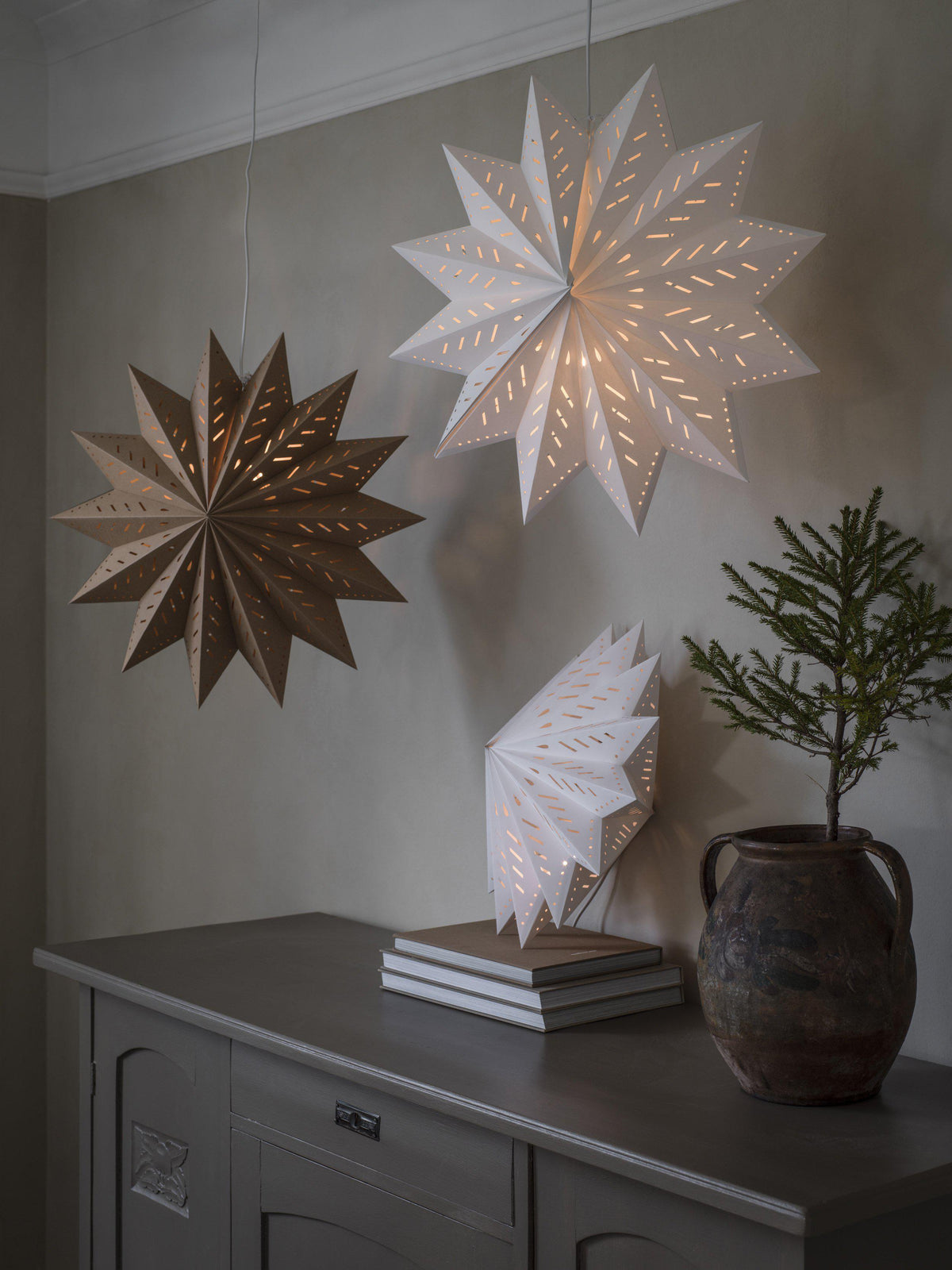 Anibe Lifestyle - Alfa - Julstjärna Brun 60cm