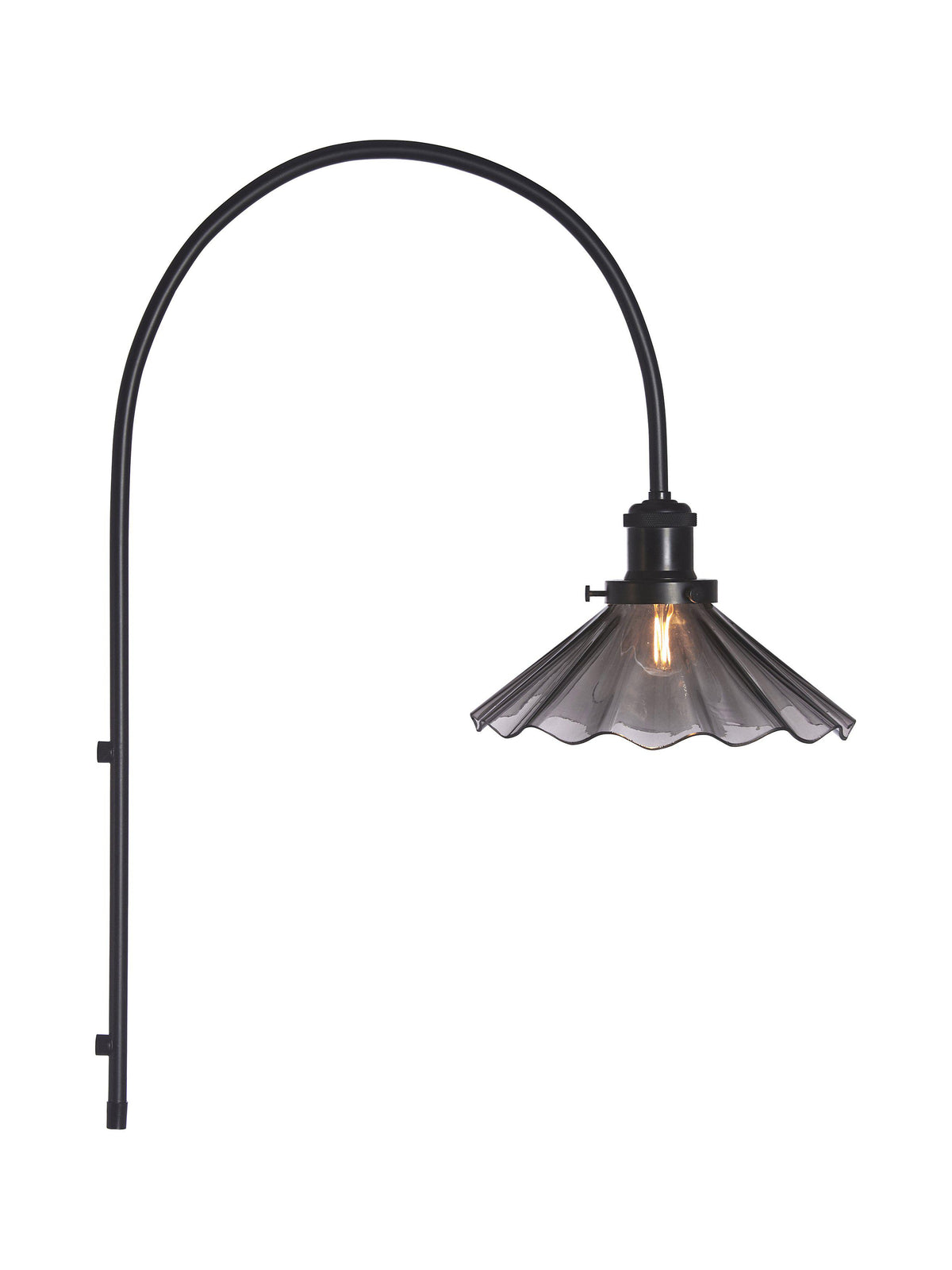 Anibe Lifestyle - August Vägglampa Svart Veckad 25cm