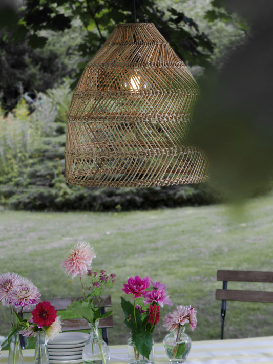 Anibe Lifestyle - Maja - Taklampa Tvinnad Naturrotting IP44 53cm