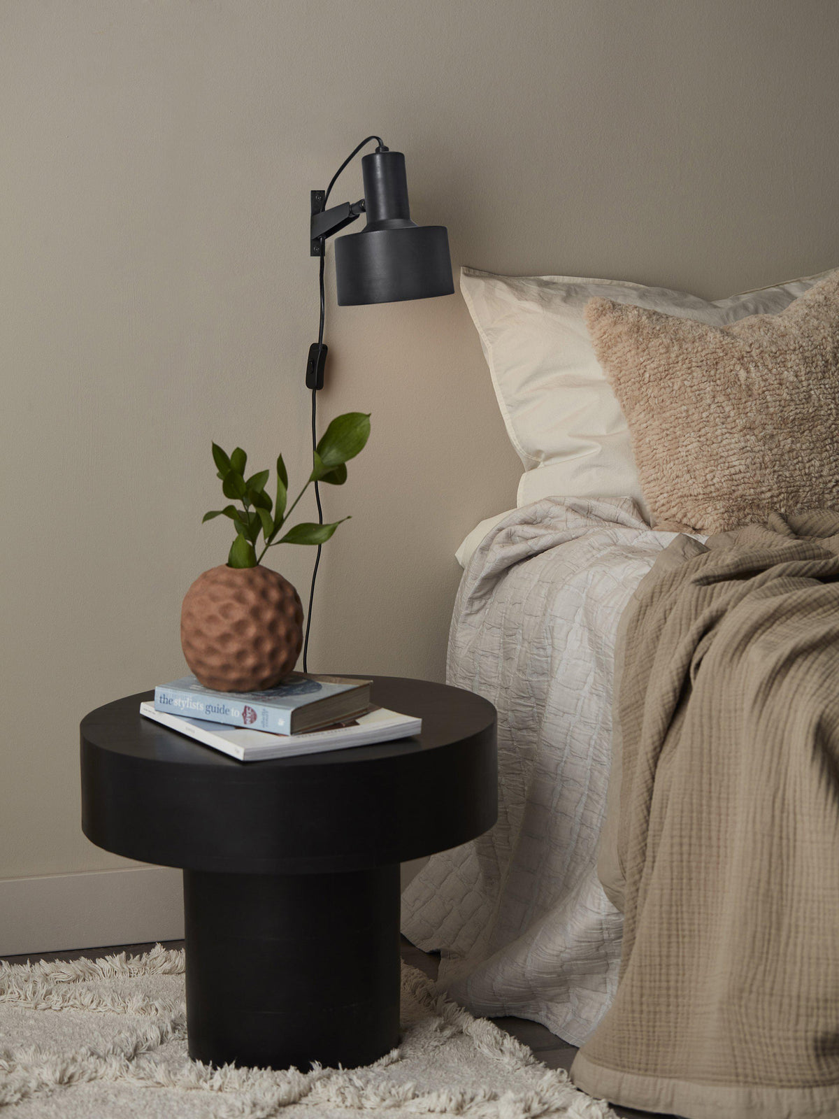 Anibe Lifestyle - Solo Vägglampa Matt Svart IP20 23cm