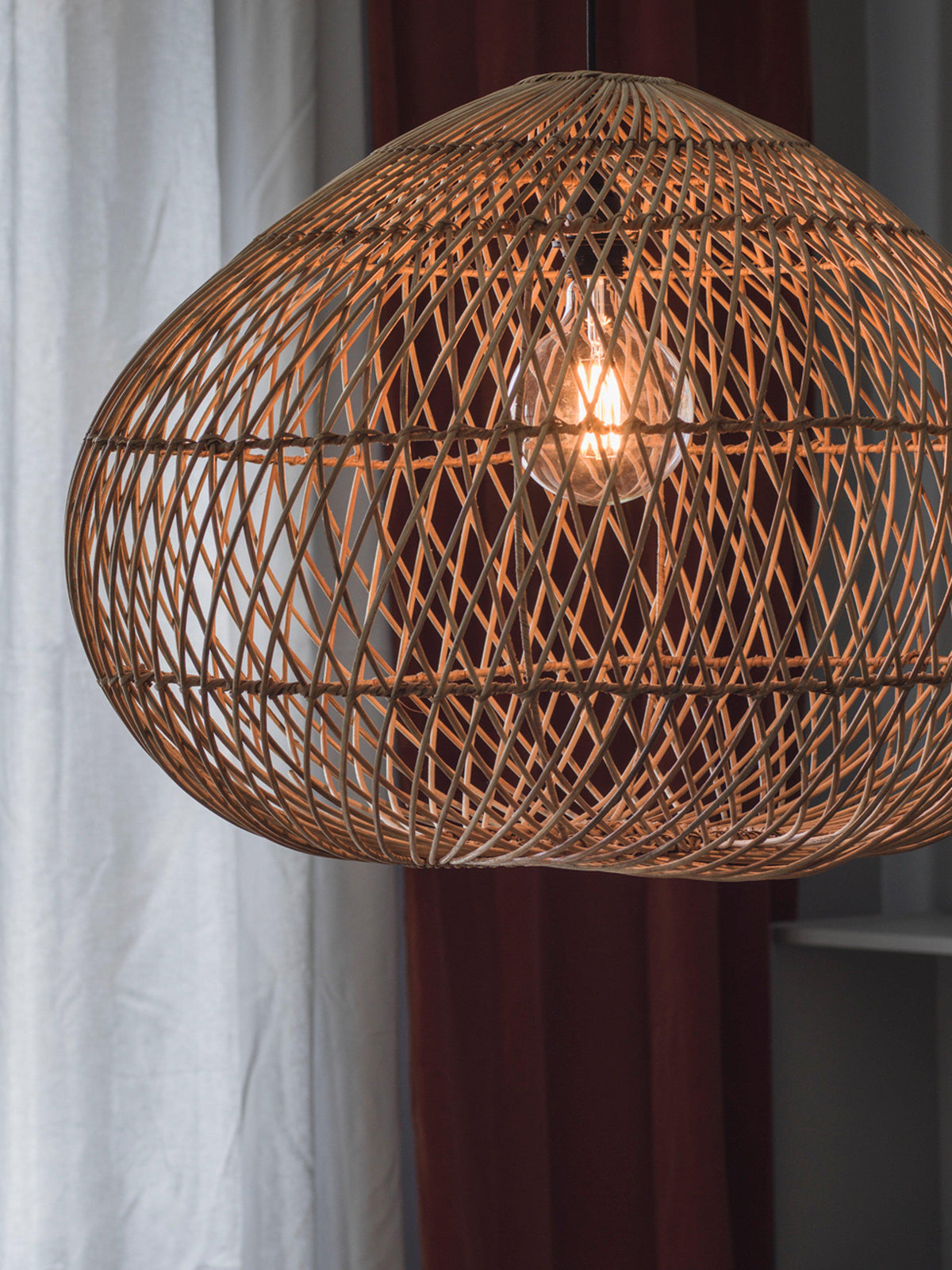 Anibe Lifestyle - Karen - Taklampa Naturrotting IP44 70cm