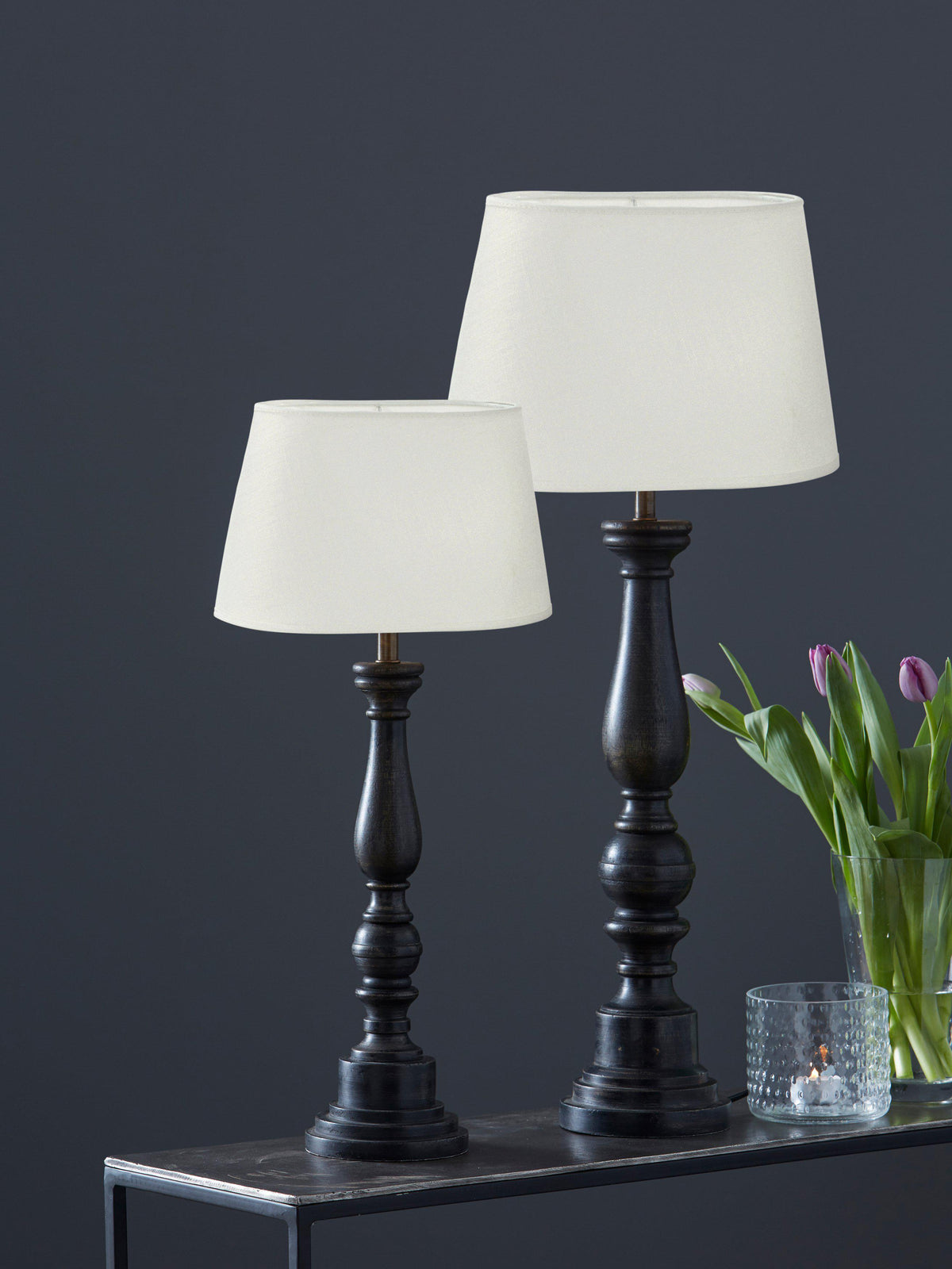 Anibe Lifestyle - Doris - Bordslampa Omera Dark Black IP20 64cm
