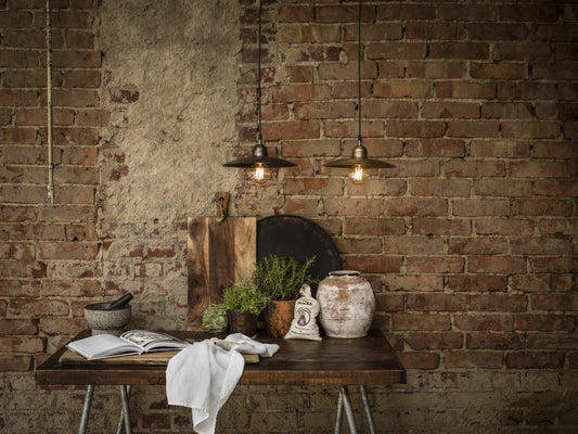Anibe Lifestyle - Como Tak/Fönsterlampa Beaten Gold IP20 28cm