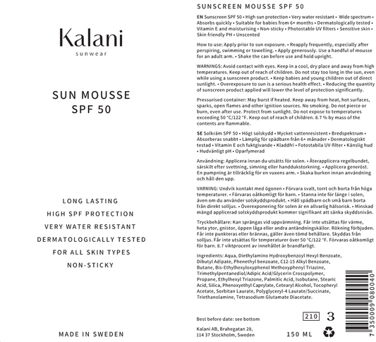 Anibe Lifestyle - Sun Mousse SPF 50 150 ml