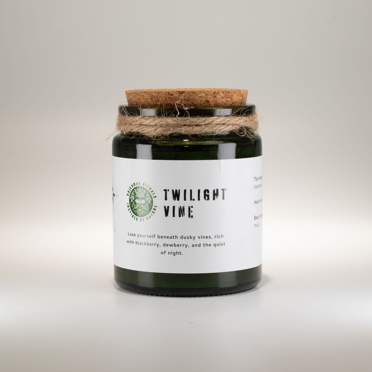 Anibe Lifestyle - Greenman Woodwick Sojavaxljus - Twilight Vine