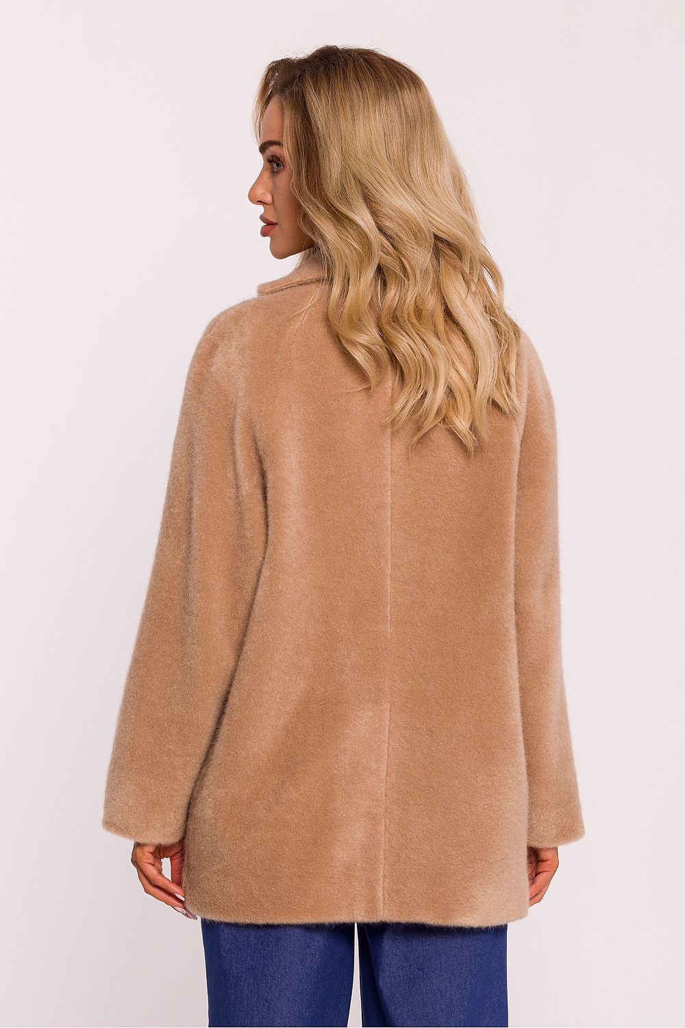 Anibe Lifestyle - Kappa i teddytyg med oversized snitt