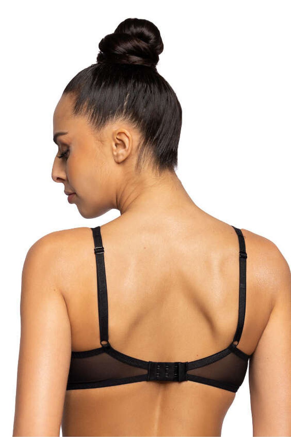 Anibe Lifestyle - Dotssy - Push up-behå i prickig tyll med rosett