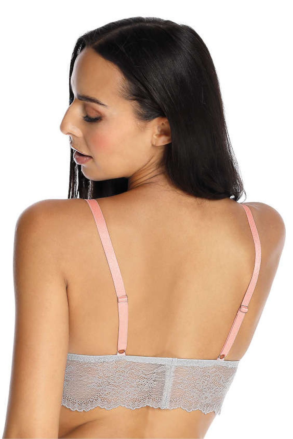 Anibe Lifestyle - Pure - Bralette i grå spets med rosett