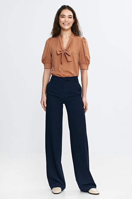 Anibe Lifestyle - Bootcut-byxor med hög midja