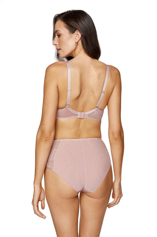 Anibe Lifestyle - Cate - High-waist trosor i tyll och blomspets