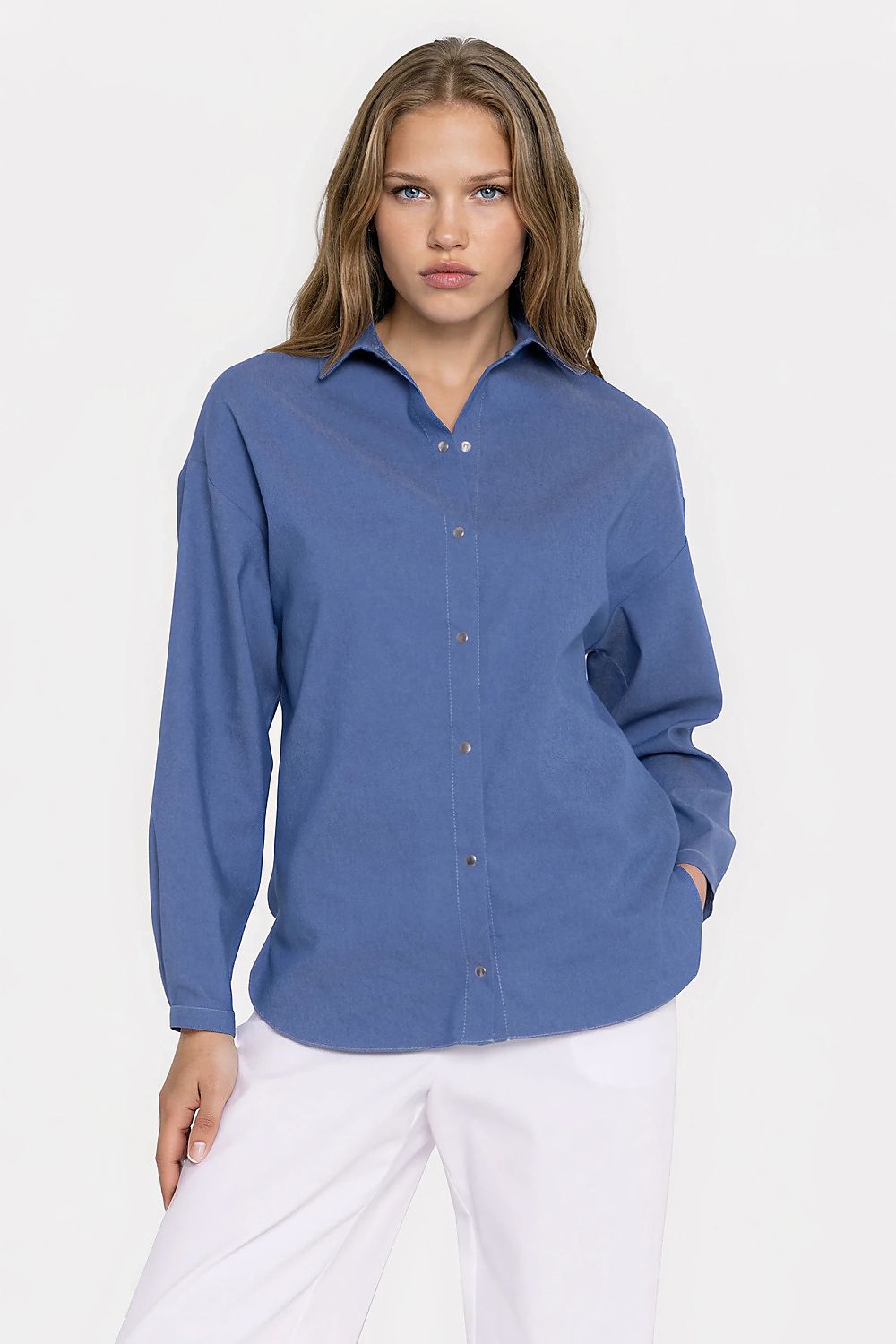 Anibe Lifestyle - Oversized skjorta i denim