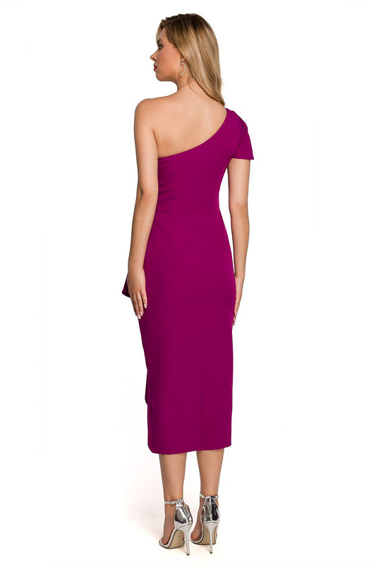 Anibe Lifestyle - One shoulder-klänning med volang och omlottkjol