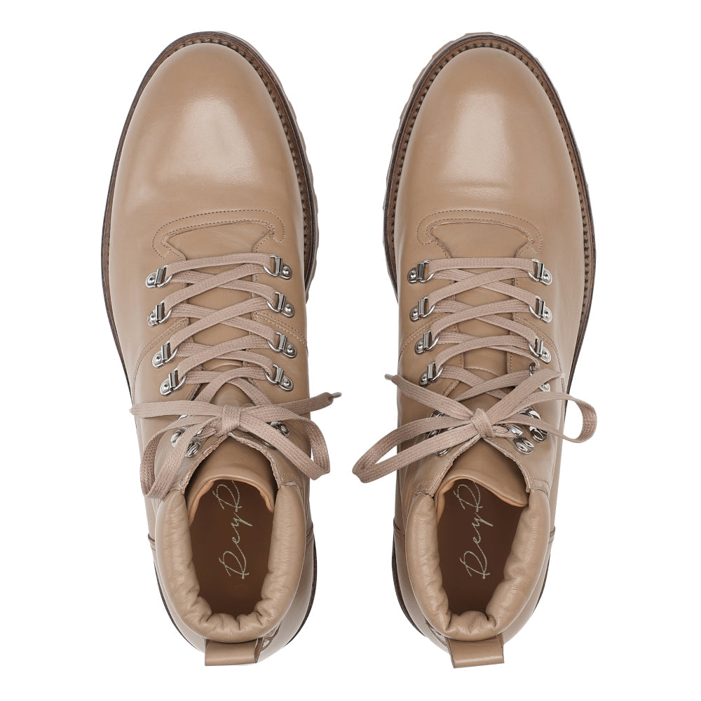 Anibe Lifestyle - Desert Boot i crémefärgat Oxfordläder