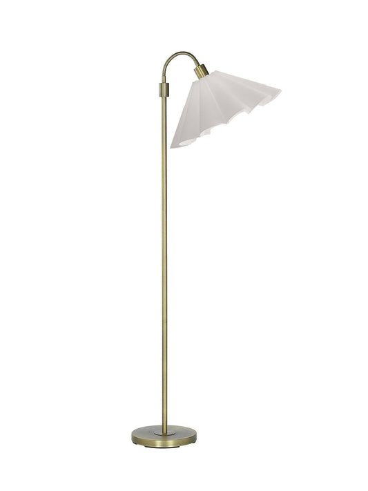 Anibe Lifestyle - Amy - Golvlampa Flex 1 Guld med Freja skärm 150cm