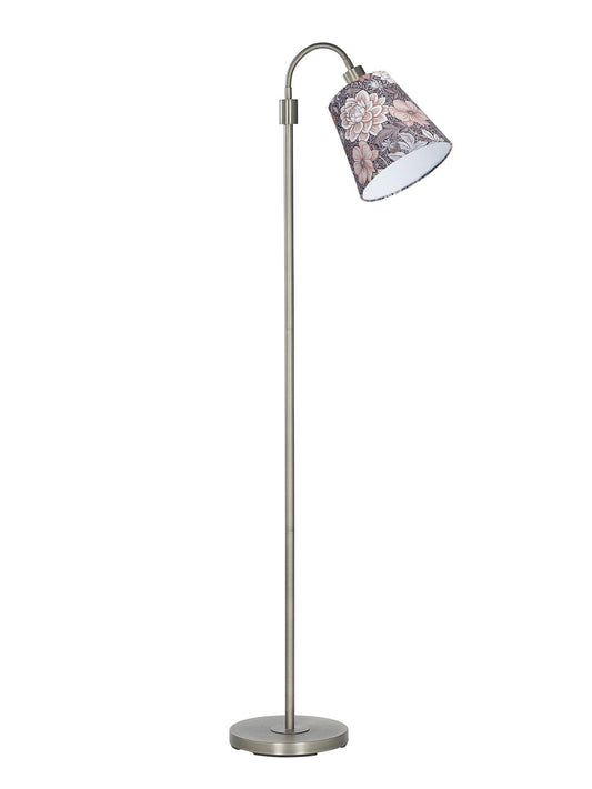 Anibe Lifestyle - Amy - Golvlampa Flex 1 Krom med Dahlia skärm 150cm