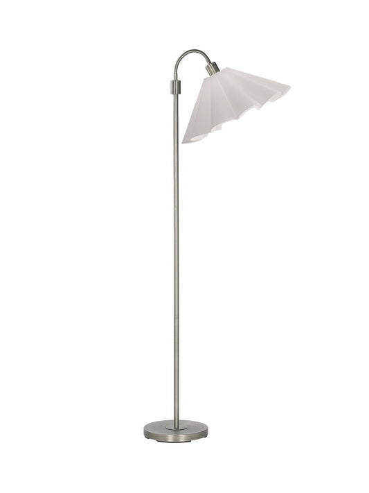 Anibe Lifestyle - Amy - Golvlampa Flex 1 Silver med Freja skärm 150cm