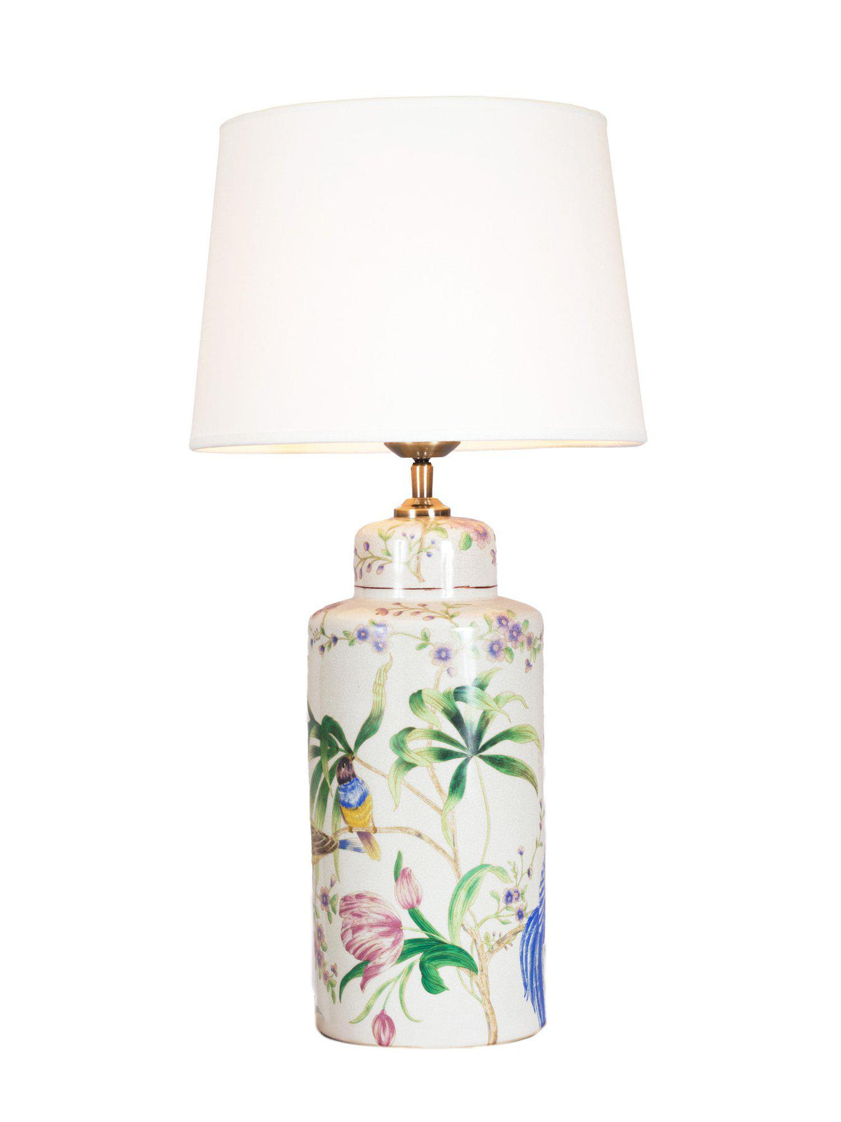 Anibe Lifestyle - Li-Na Bordslampa Ceramic Vit Skärm 63cm
