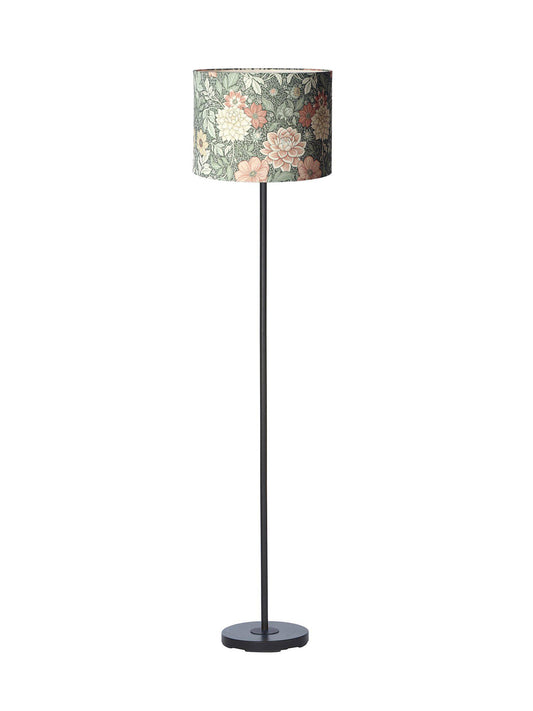 Anibe Lifestyle - Amy - Golvlampa Svart med Sara Dahlia skärm Grön 130cm