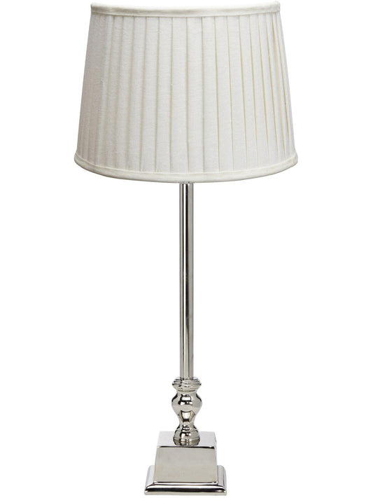 Anibe Lifestyle - Linné - Bordslampa Krom Sofia Plissé Offwhite IP20 49cm