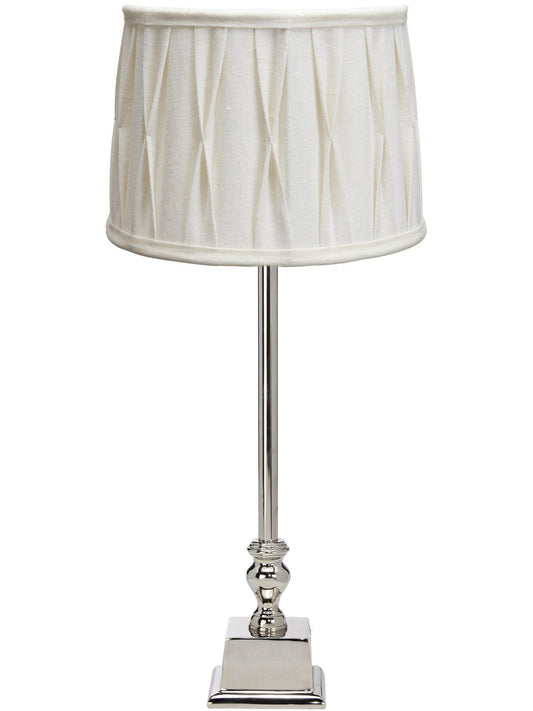Anibe Lifestyle - Linné Bordslampa Krom Sofia Plissé Stygn IP20 66cm