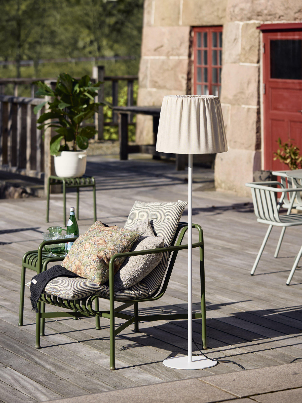 Anibe Lifestyle - Agnar - Golvlampa Outdoor Beige 156 cm