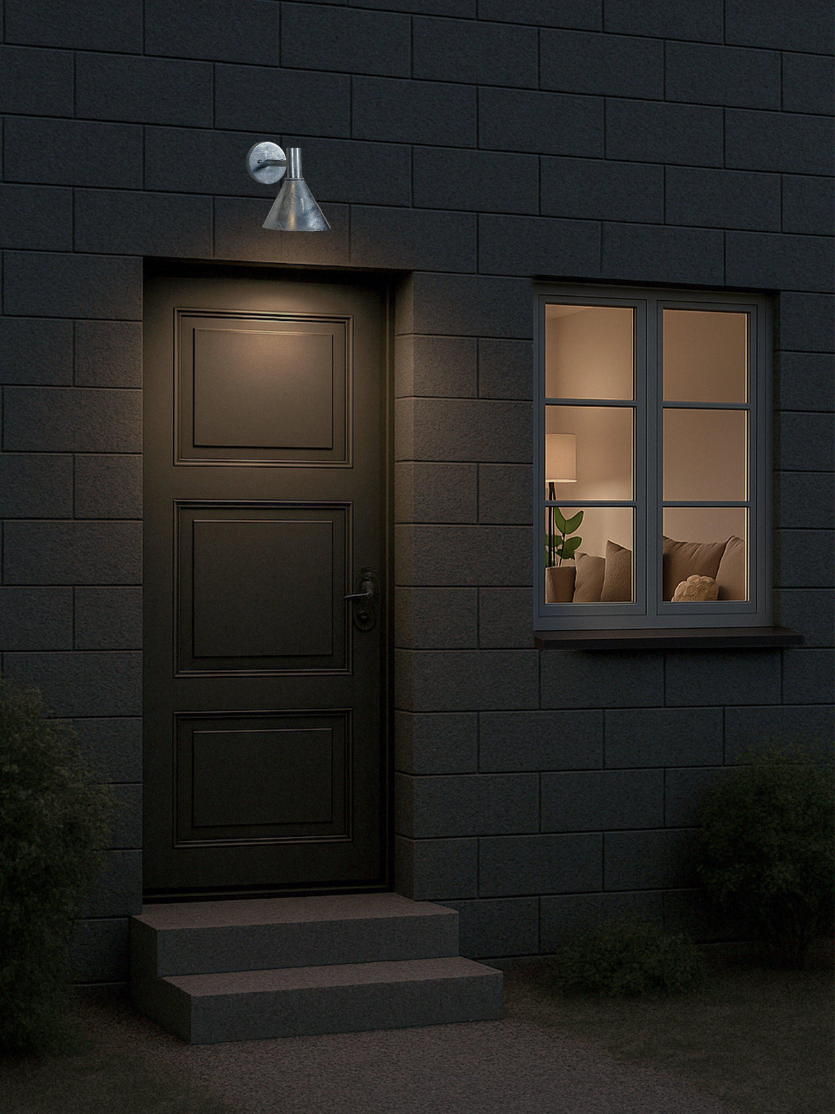 Anibe Lifestyle - Tripp Mini - Fasadlampa Galvaniserad IP44