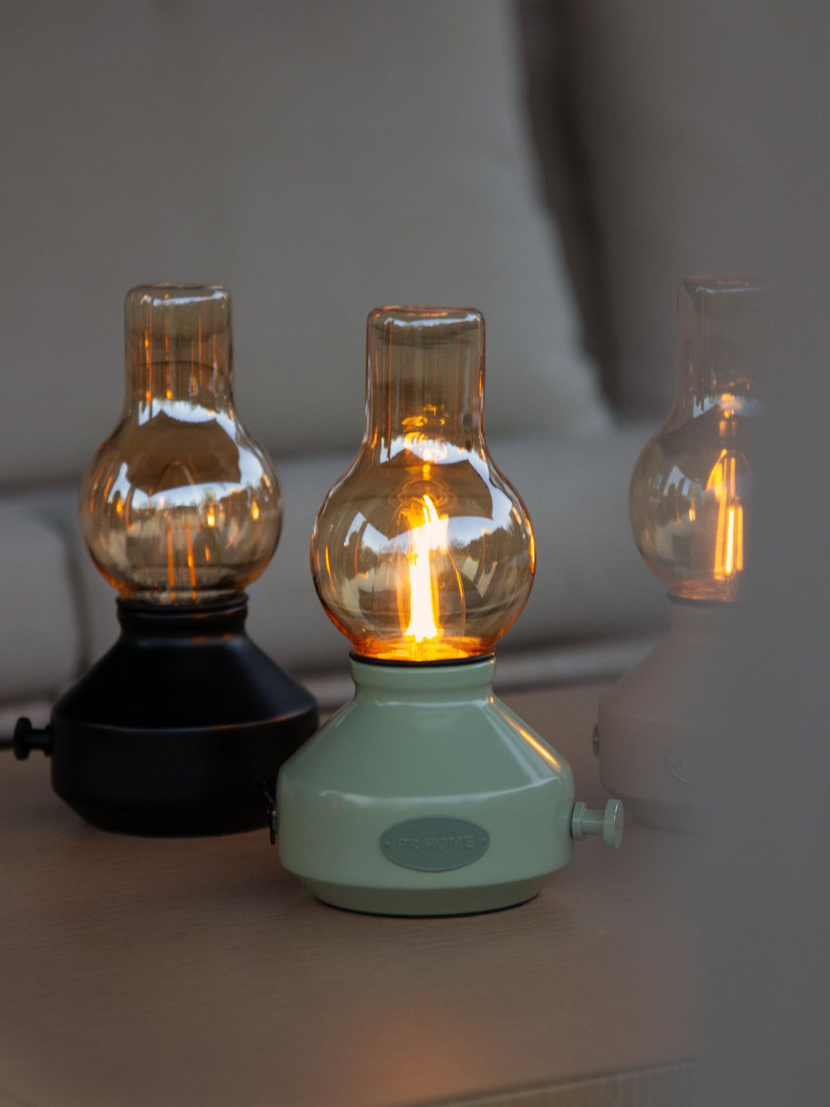 Anibe Lifestyle - Glimt Bordslampa Svart/Amber IP44 21cm