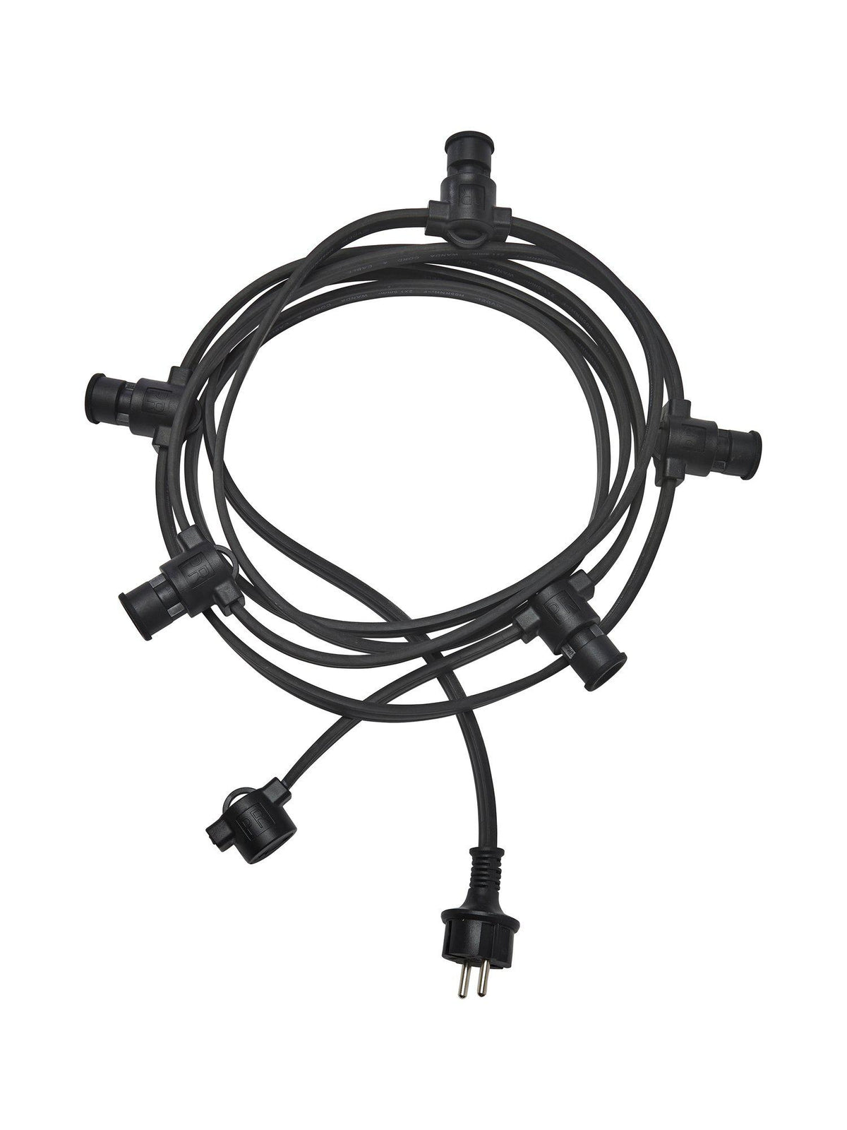 Anibe Lifestyle - Ljusslinga - 5xE14 Svart IP44 4,2m