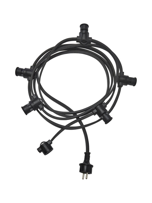 Anibe Lifestyle - Ljusslinga - 5xE14 Svart IP44 4,2m