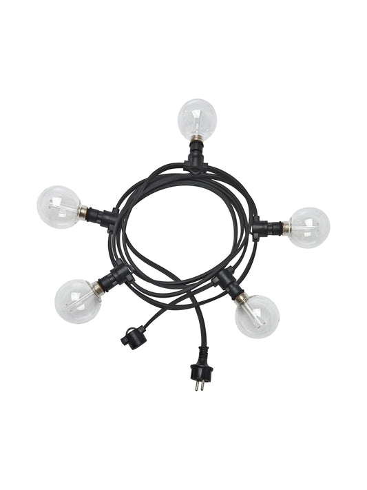 Anibe Lifestyle - Ljusslinga - 5xE14 Svart IP44 4,2m