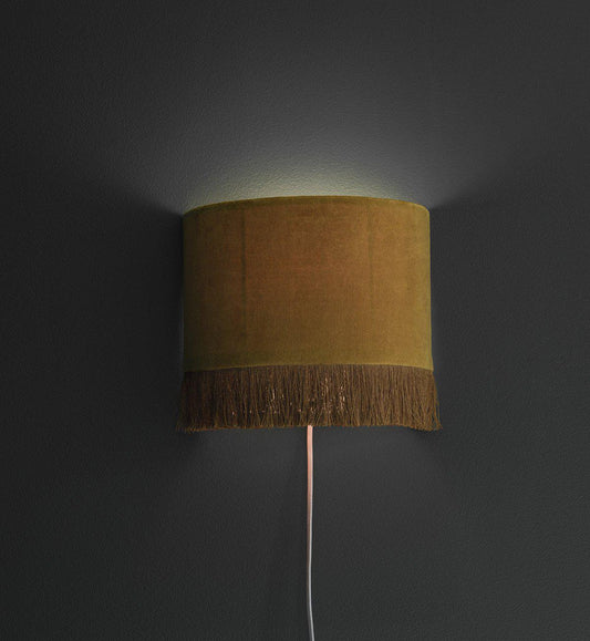 Anibe Lifestyle - Alexis Vägglampa Sammet Grå 21cm