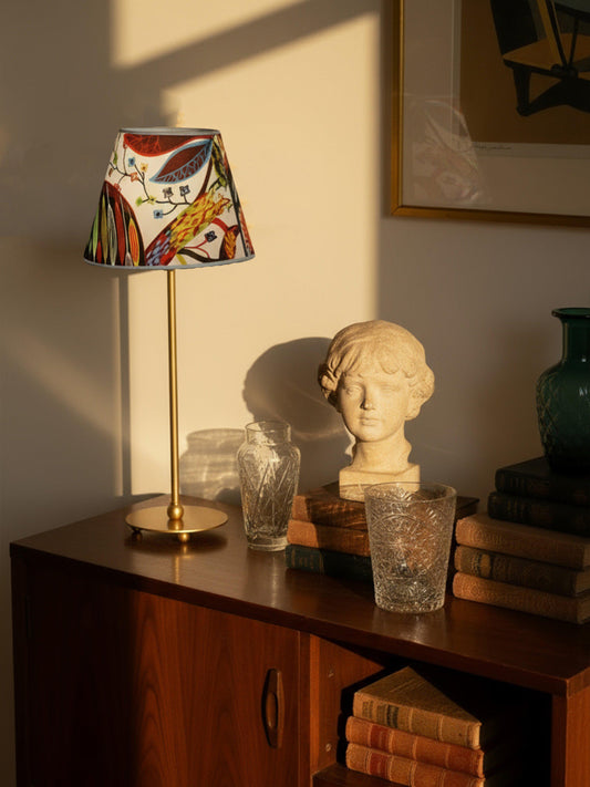 Anibe Lifestyle - Julie - Bordslampa Mässing Mönstrad Skärm IP20