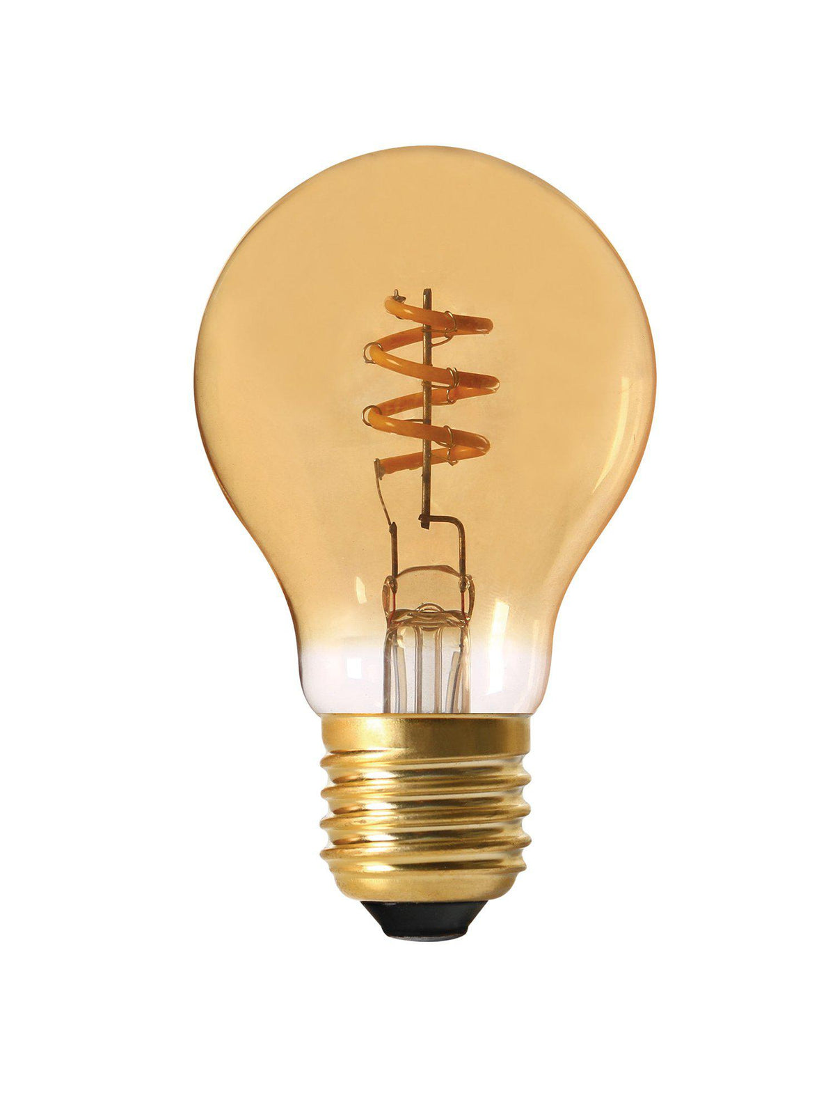 Anibe Lifestyle - Elect Spiral LED Filament Normal Gold 60mm E27 3 W