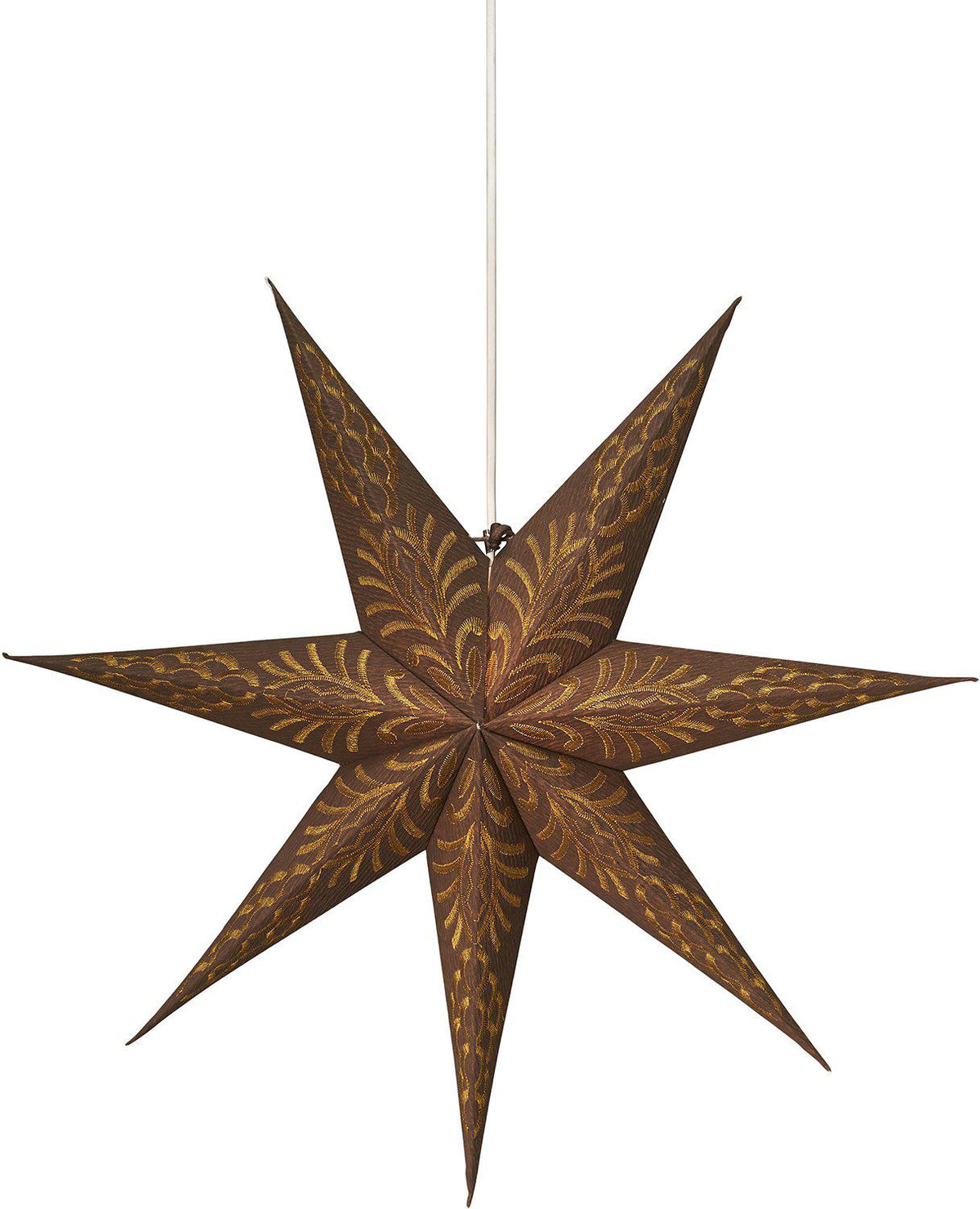 Anibe Lifestyle - Celeste - Julstjärna Brun/Guld 60cm