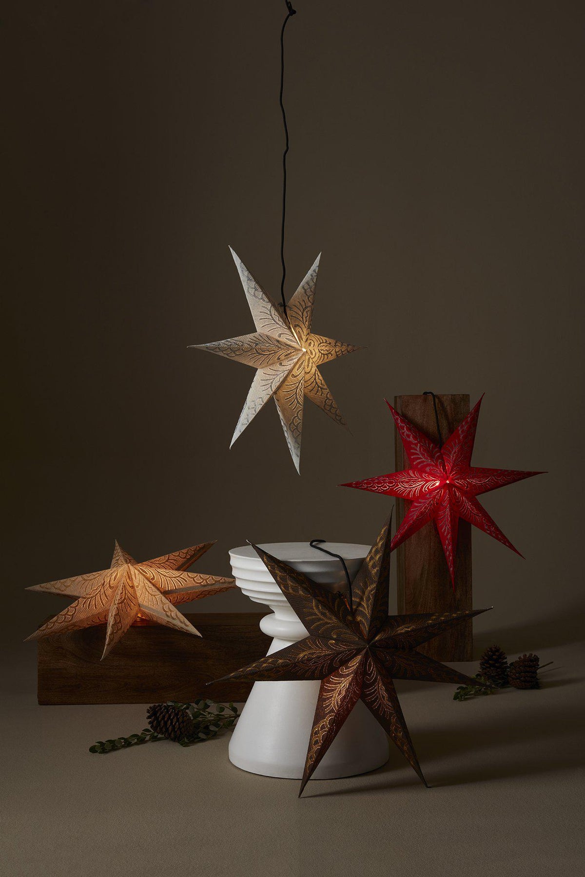 Anibe Lifestyle - Celeste - Julstjärna Gyllene Sand 60cm