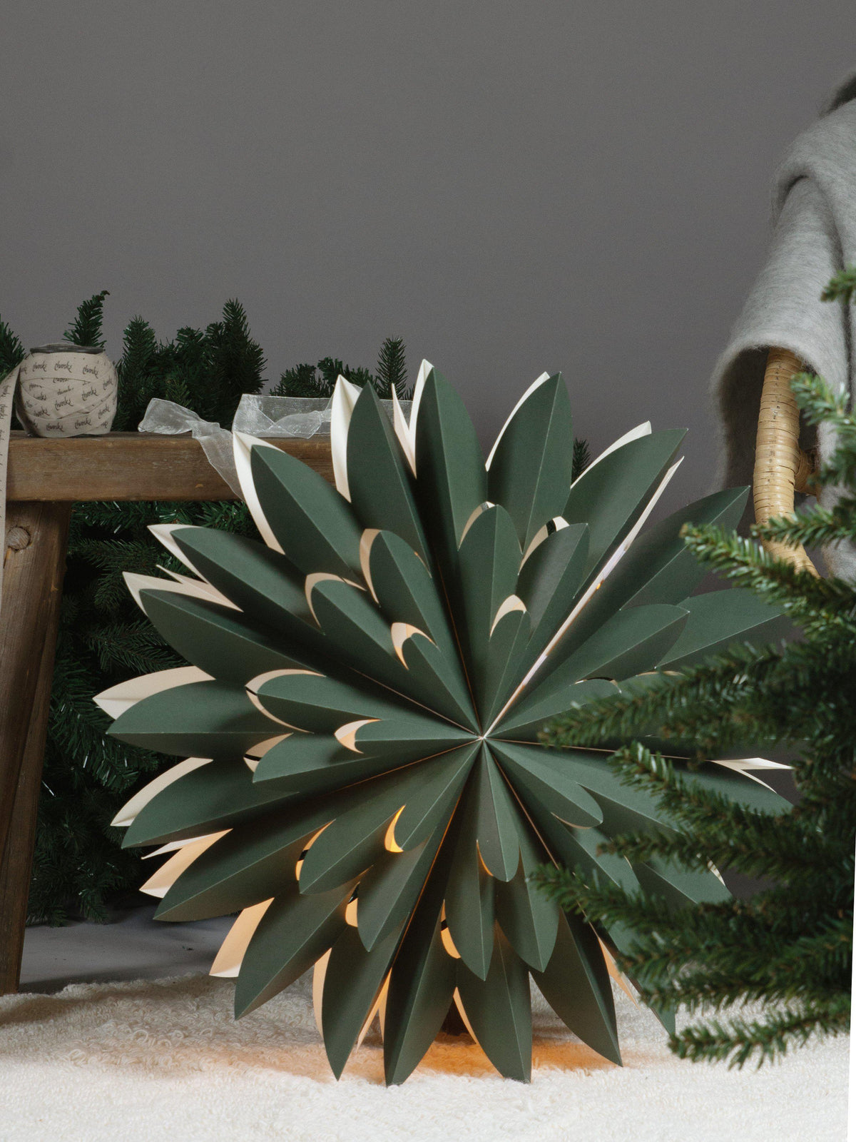 Anibe Lifestyle - Hyacint - Julstjärna Grön 50cm