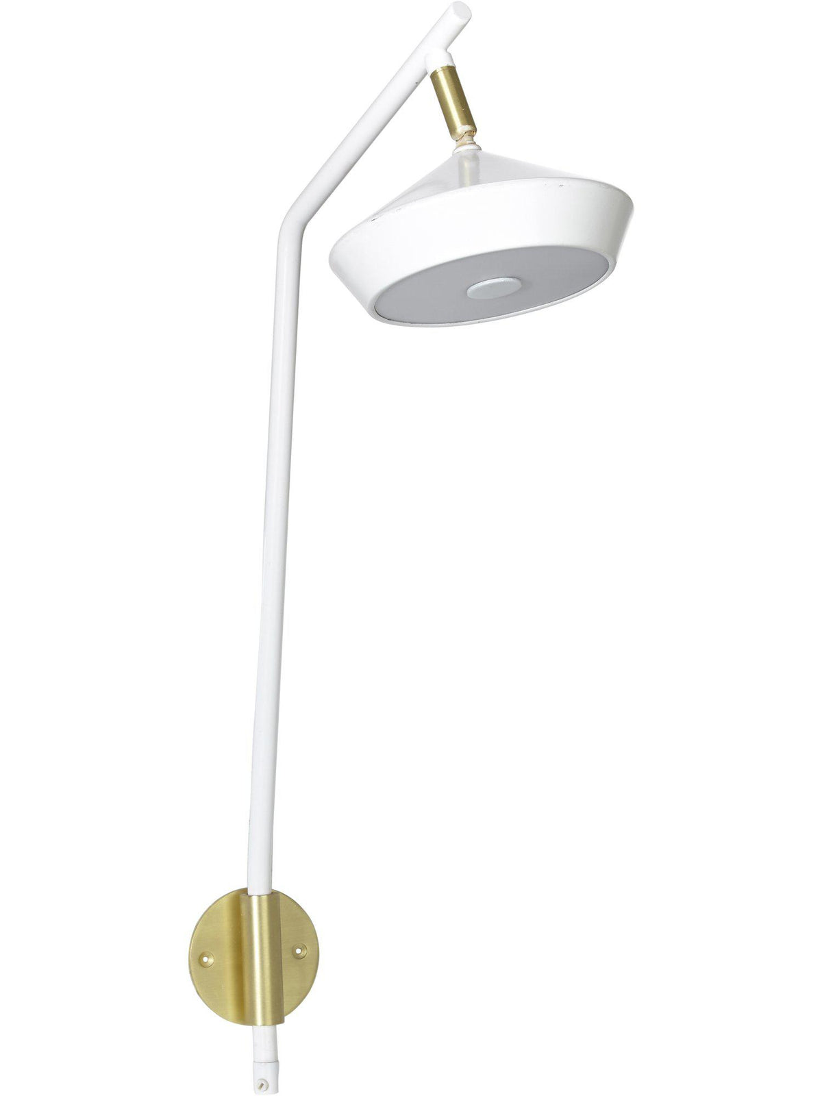 Anibe Lifestyle - Geometri Vägglampa Vit/Guld Dimbar LED 53cm