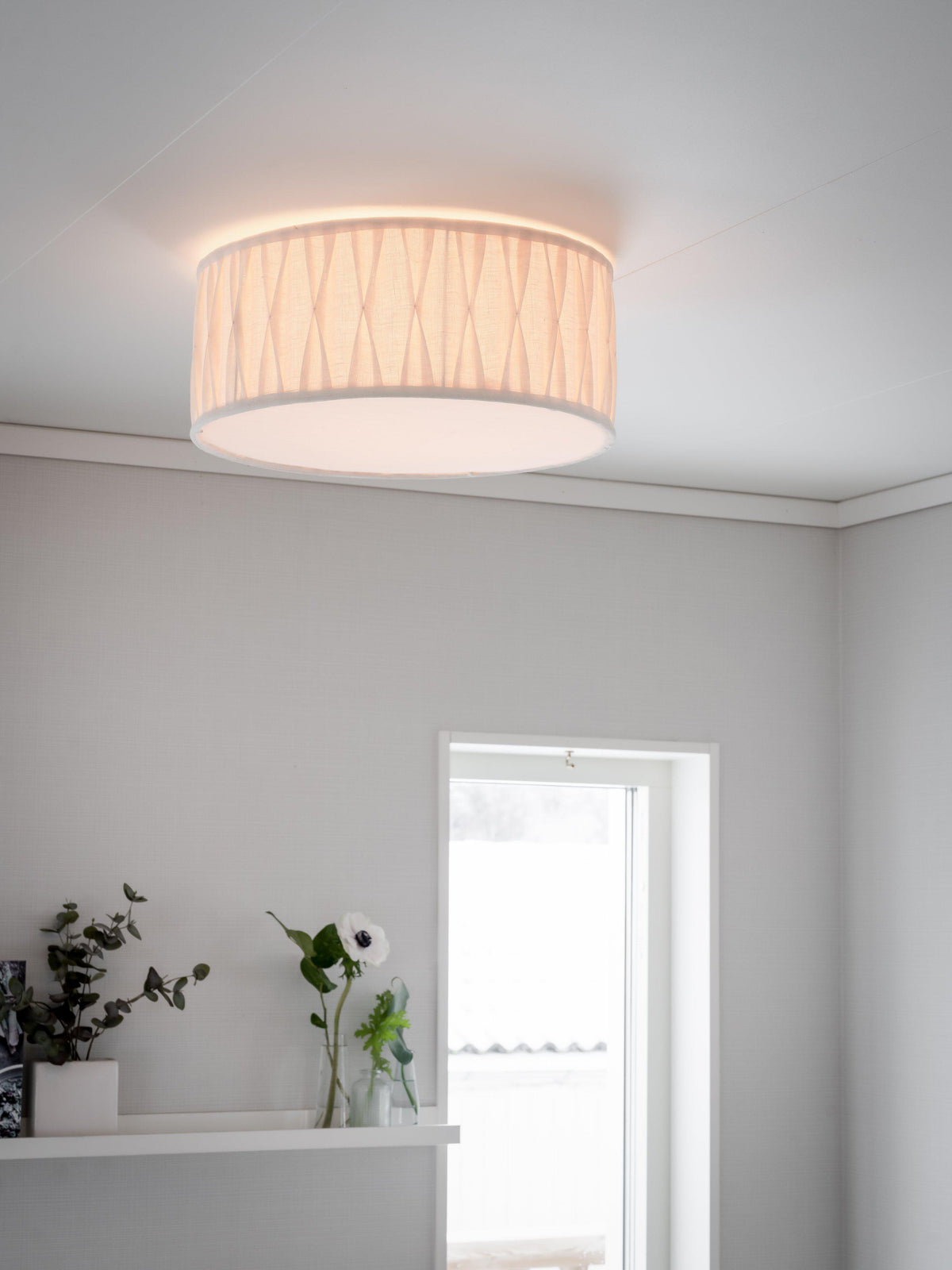 Anibe Lifestyle - Plafond Plissé Stygn Offwhite 45cm