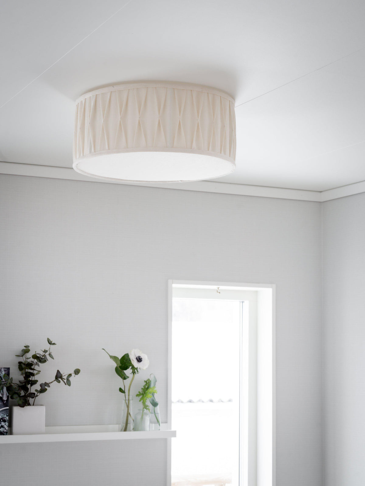 Anibe Lifestyle - Plafond Plissé Stygn Offwhite 45cm