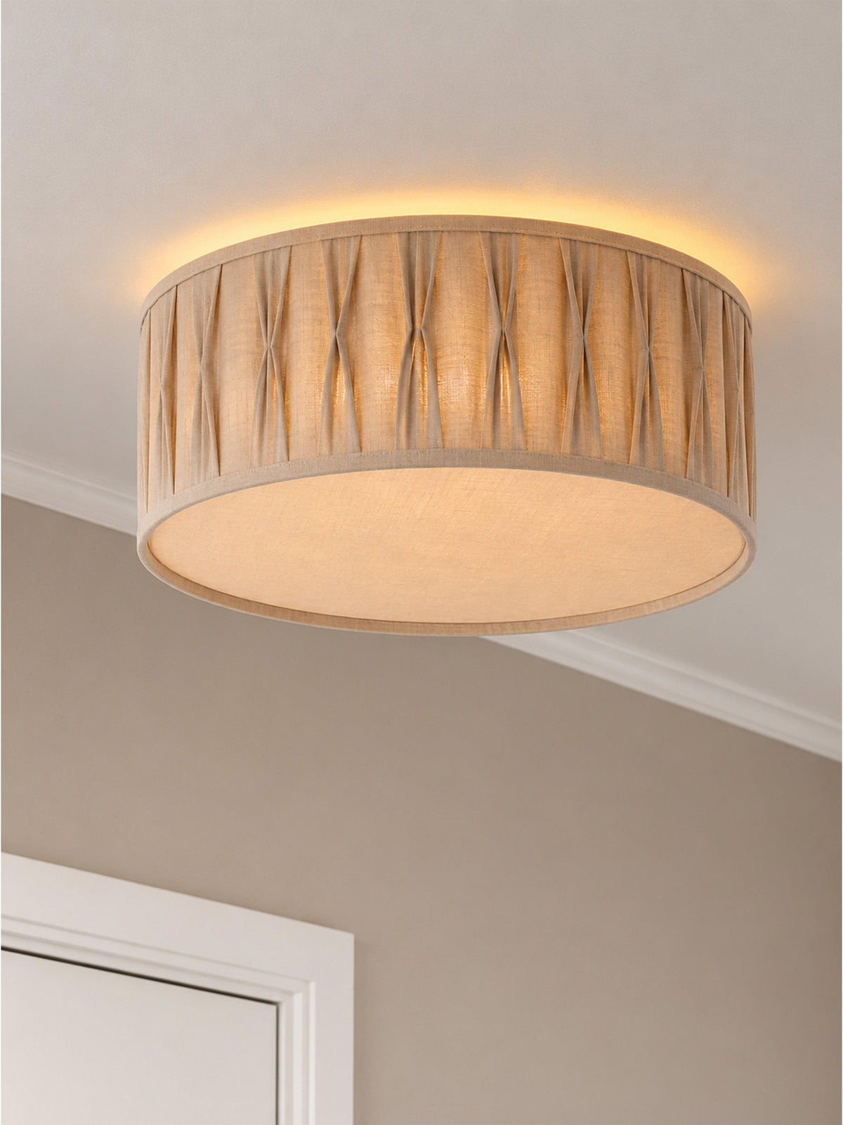 Anibe Lifestyle - Plafond Plissé Stygn Natur 45cm