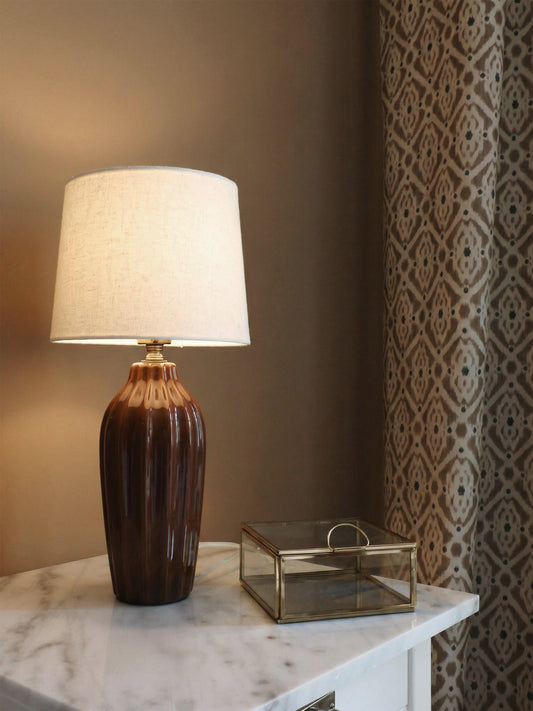 Anibe Lifestyle - Lyon Bordslampa Brun IP20 39cm