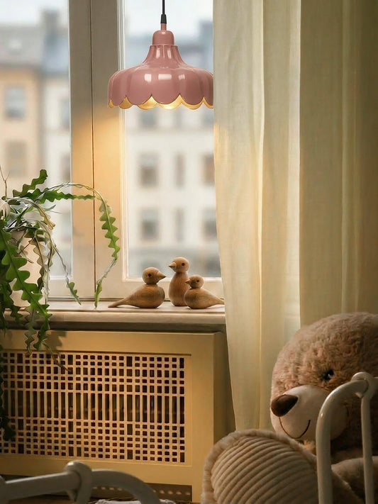 Anibe Lifestyle - Wells Tak/Fönsterlampa Mellanrosa/Guld IP20 24cm