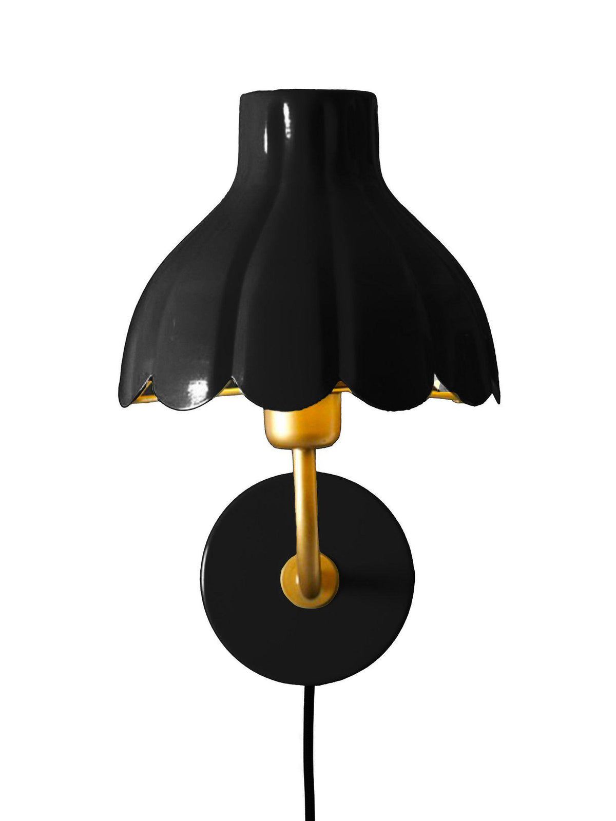 Anibe Lifestyle - Wells Vägglampa Svart/Guld IP20 21cm