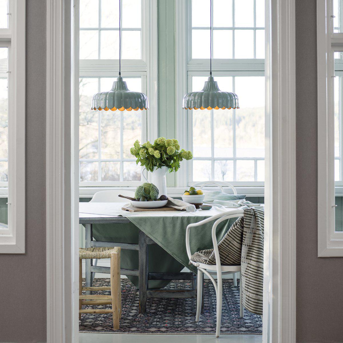 Anibe Lifestyle - Wells Tak/Fönsterlampa Grön/Guld IP20 24cm