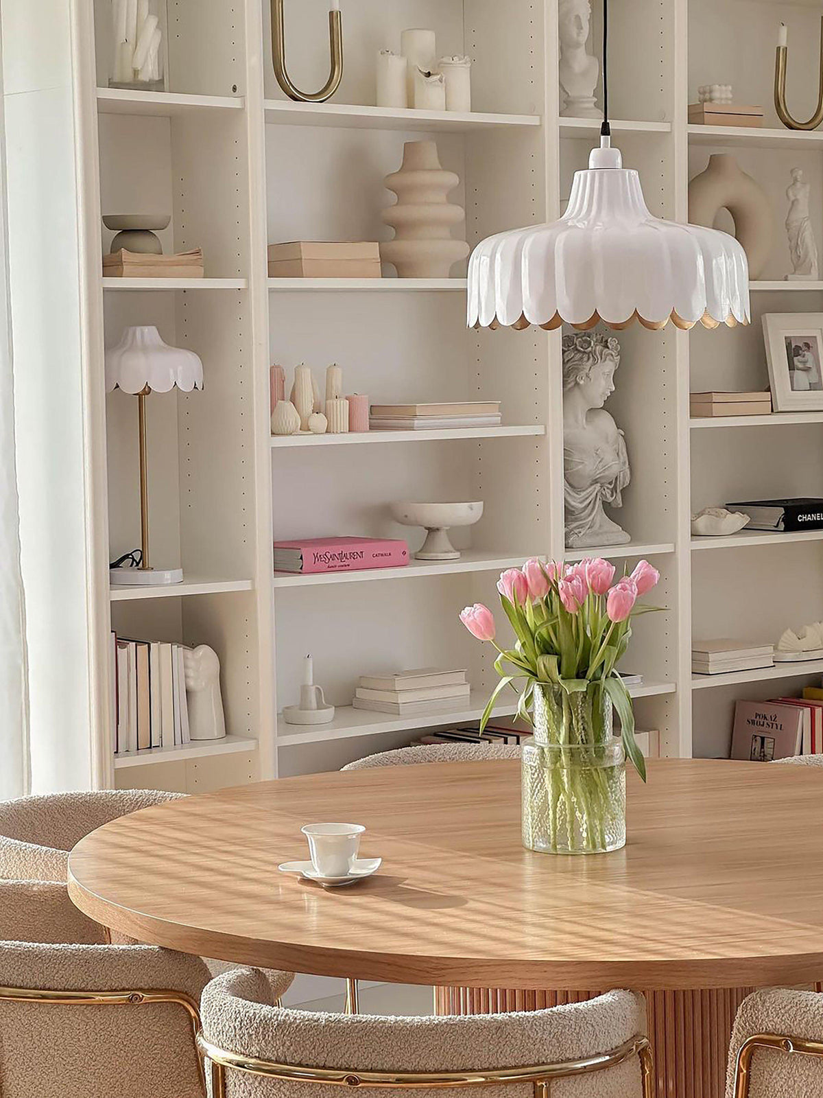 Anibe Lifestyle - Wells Bordslampa Vit/Guld IP20 50cm