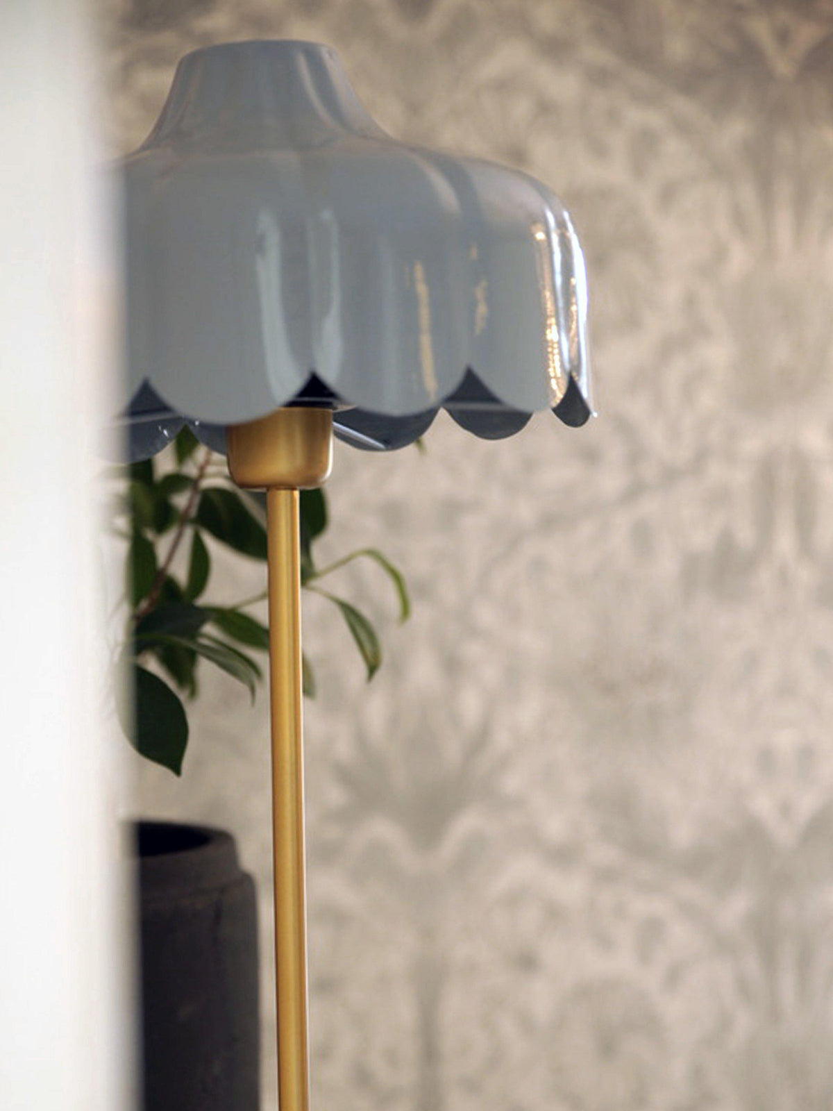 Anibe Lifestyle - Wells Bordslampa Denim/Guld IP20 50cm
