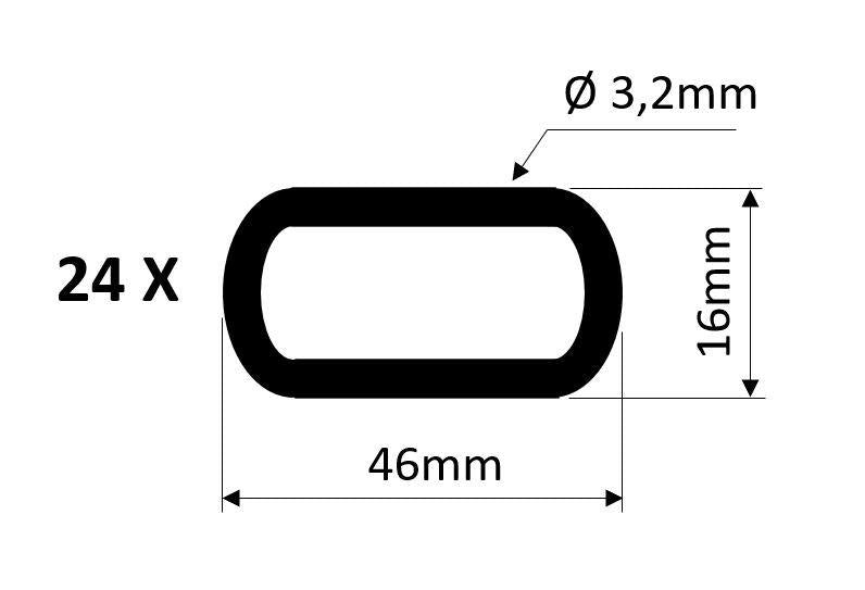 Anibe Lifestyle - Kedja Svart 100 cm