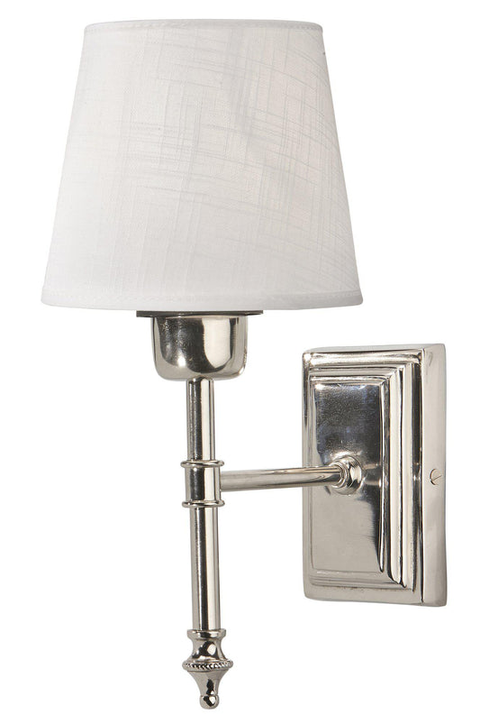 Anibe Lifestyle - Classic Vägglampa Krom Mia Vit IP20 27cm